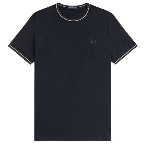 Fred Perry Tipped T-Shirt för herrar (Marinblått) - Image 2