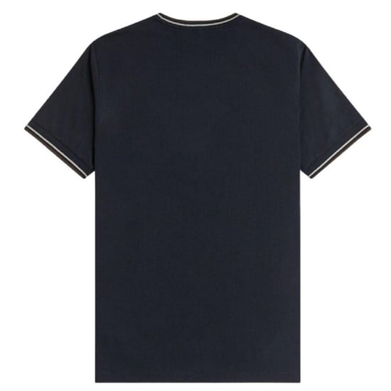 Fred Perry Tipped T-Shirt för herrar (Marinblått) - Image 3