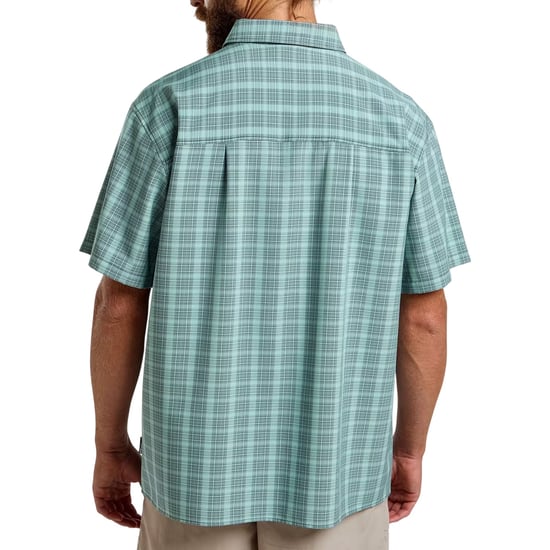 Jack Wolfskin Mens Checked Relaxed Fit T-Shirt (Dark Navy) - Image 3