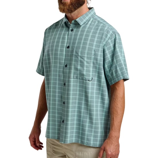 Jack Wolfskin Mens Checked Relaxed Fit T-Shirt (Dark Navy) - Image 4