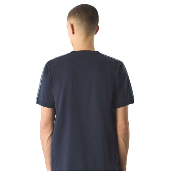 Pretty Green Mens Paisley Taped T-Shirt (Navy) - Image 2