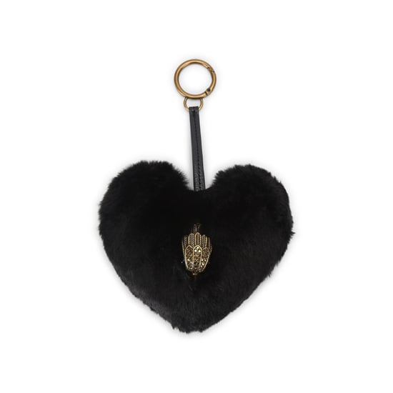 Kurt Geiger London Heart F Fur Charm - Image 1