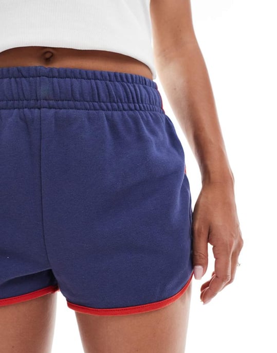 Cotton On dolphin hem micro mini short in oxford blue - Image 3