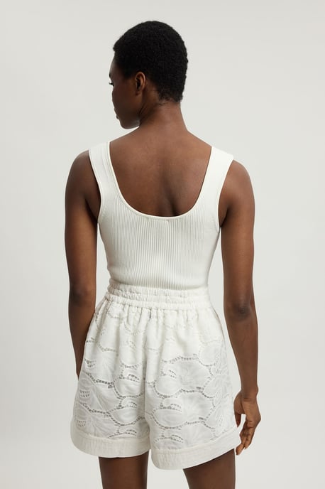 Cutwork Cotton Woven Short - Image 3