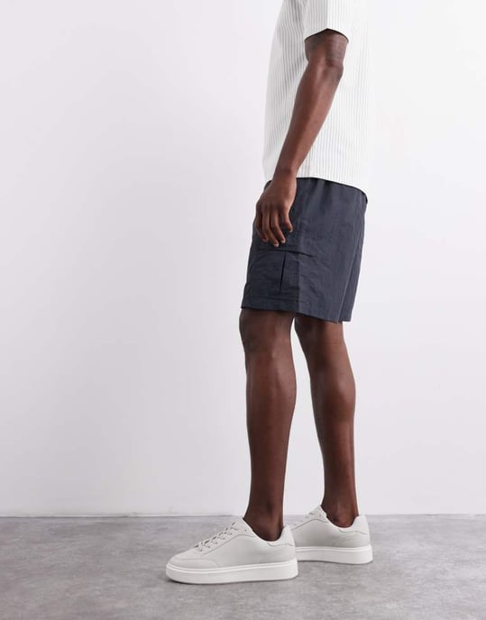Cotton On cargo short in washed black - Image 2