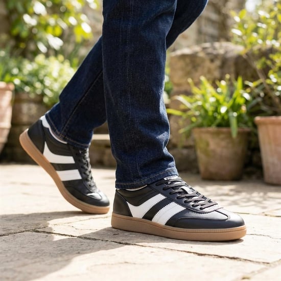 Jones Bootmaker Casual Leather Lace Up Trainers - Image 5