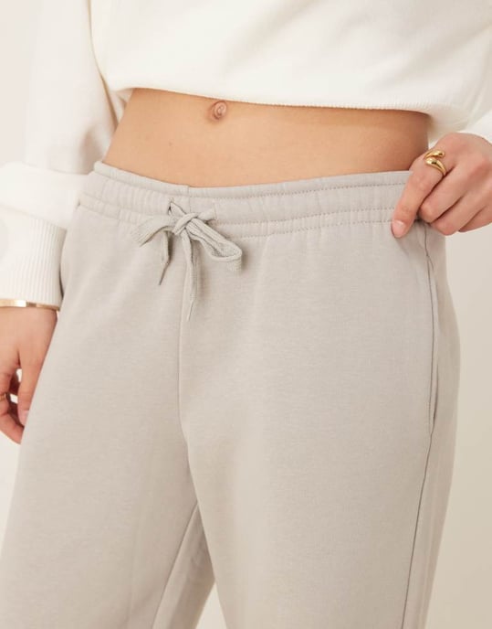 Gina Tricot straight leg joggers in light grey - Image 2