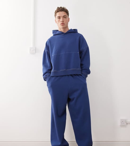 COLLUSION baggy relaxed jogger in washed navy - Image 1