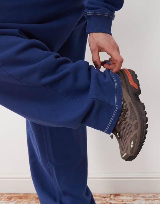 COLLUSION baggy relaxed jogger in washed navy - Image 3