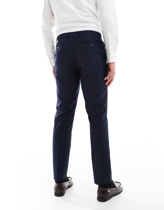 French Connection formal suit trousers co-ord in marine navy - Image 3