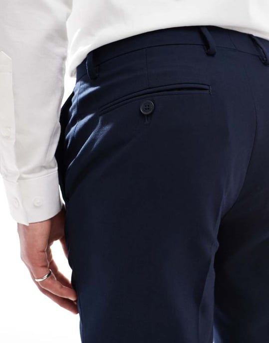 French Connection formal suit trousers co-ord in marine navy - Image 4