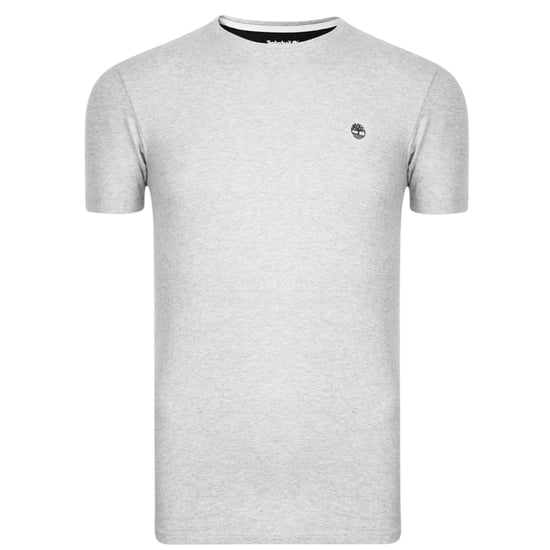 Timberland Heren-T-shirt met ronde hals en ‘River’-borduursel (Grijs) - Image 1