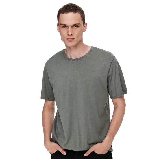 Only and Sons Heren Crew Hals Oversized T-shirt (Grijs) - Image 4