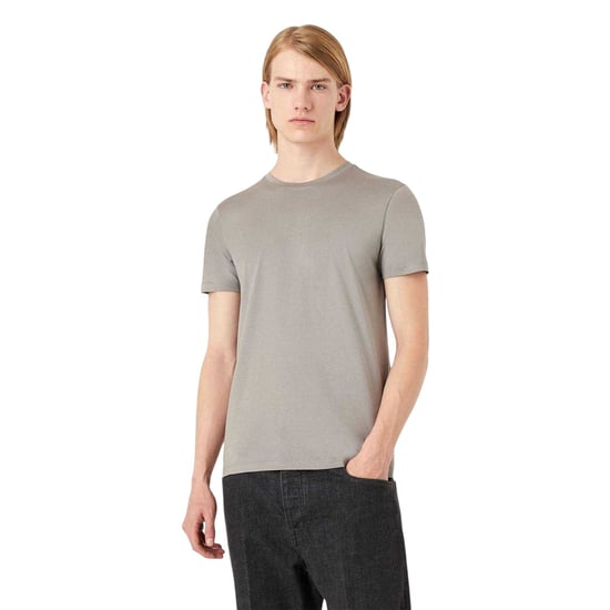 Emporio Armani EA7 Heren Slim T-Shirt met Korte Mouwen (Grijs) - Image 3