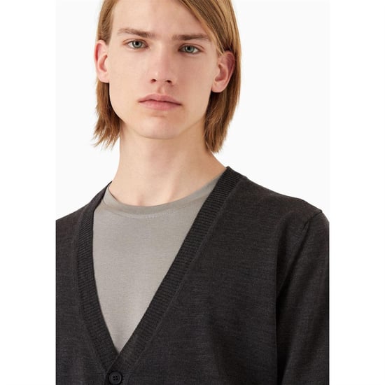 Emporio Armani EA7 Heren Slim T-Shirt met Korte Mouwen (Grijs) - Image 4