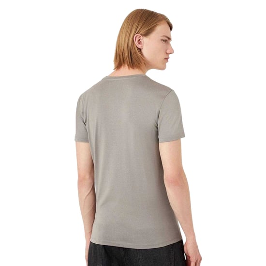 Emporio Armani EA7 Heren Slim T-Shirt met Korte Mouwen (Grijs) - Image 5