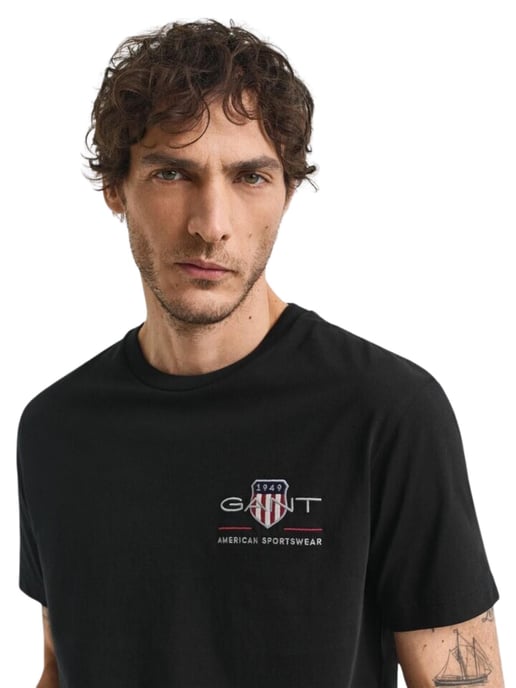 Gant | Mens Embroidered Archive Shield T-Shirt - Image 3