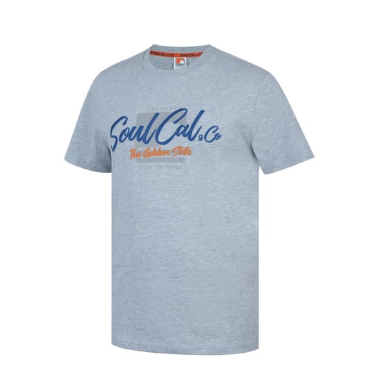 SoulCal Mens Back Print T-Shirt (Grey Marl) - Image 3