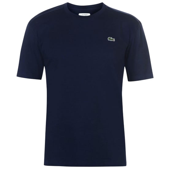 Lacoste Mens Logo Premium Cotton T-Shirt (Navy) - Image 2