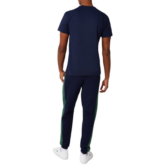 Lacoste Mens Logo Premium Cotton T-Shirt (Navy) - Image 3