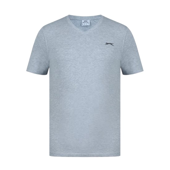 Slazenger Heren Geborduurd Logo Katoenen T-Shirt (Grijze Mergel) - Image 1