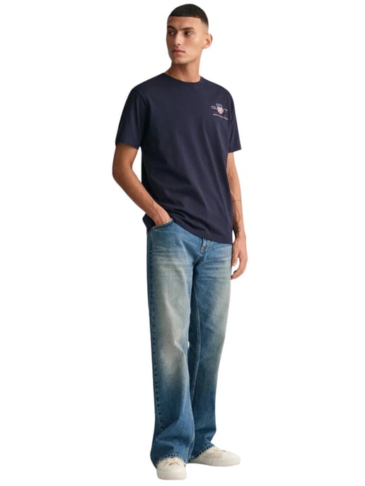 Gant | Mens Embroidered Archive Shield T-Shirt - Image 4
