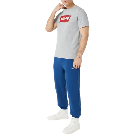 Levis Mens Batwing Logo T-Shirt (Grey/Red) - Image 4