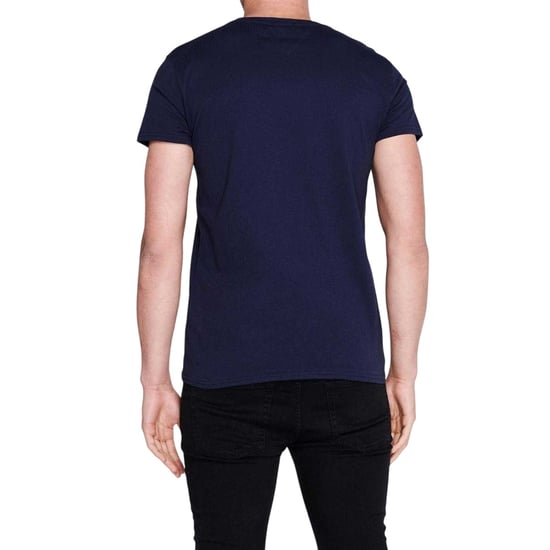 Tommy Jeans Heren Geborduurd Logo Los T-shirt (Marine) - Image 3