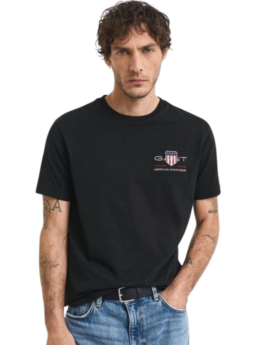 Gant | 2 Pack Mens Embroidered Archive Shield T-Shirt - Image 4