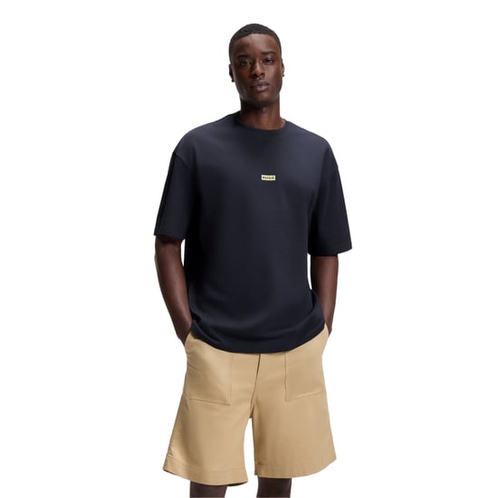 Hugo Boss Mens Nalono Cotton T-Shirt (Navy Blue) - Image 1