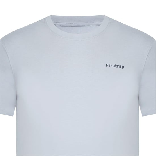Firetrap Katoenen heren-T-shirt (Grijs) - Image 3