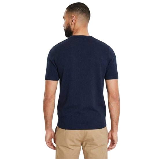 Threadbare Heren Crew Neck Regular T-shirt (Marine) - Image 2