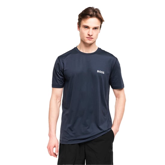 Boss Heren Wedstrijd Logo Crew Hals T-shirt (Marine) - Image 1