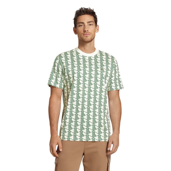 Lacoste Mens All-Over Print Regular T-Shirt (Green) - Image 4