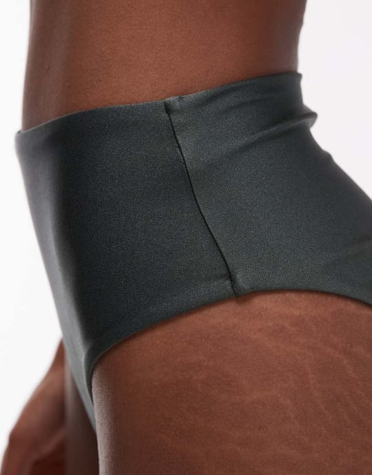 Allsaints talaria bikinibottom in fir green - Image 4