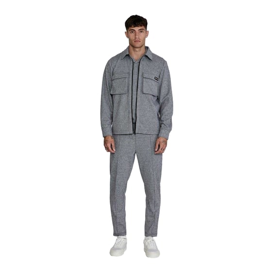SikSilk Heren Overhemd (Grijs) - Image 5