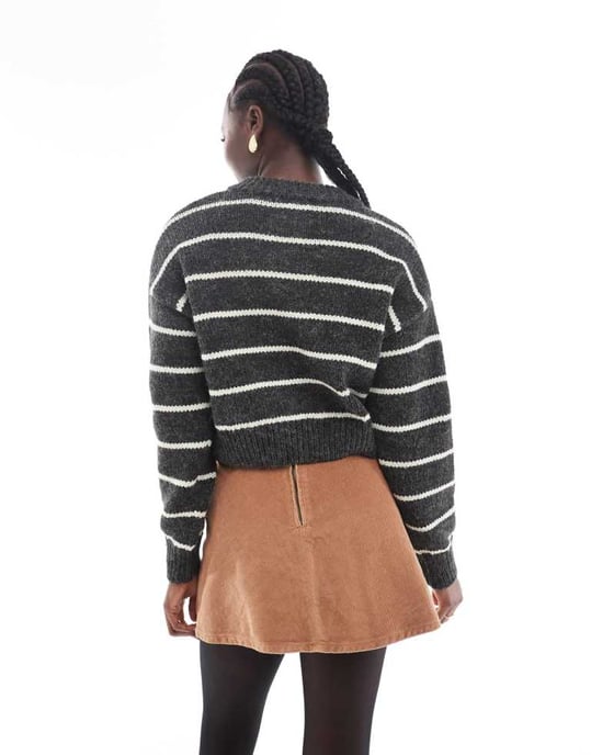 Cotton On cord a-line mini skirt in woodland brown - Image 3