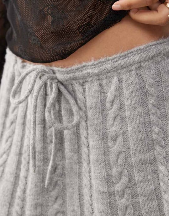 COLLUSION knitted cable mini skirt - Image 4