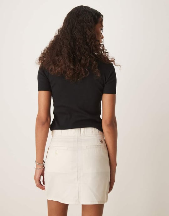 Dickies mini work skirt in off white - Image 3