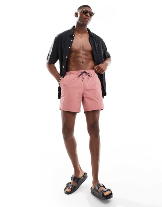 Farah colbert swim shorts in light pink - Image 3