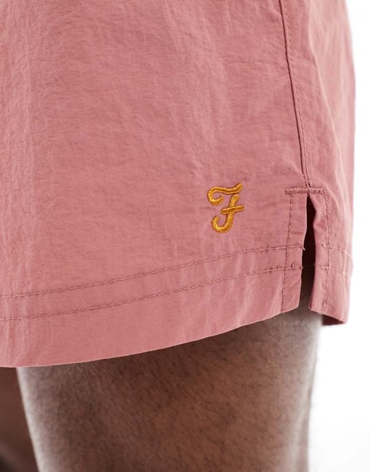 Farah colbert swim shorts in light pink - Image 4