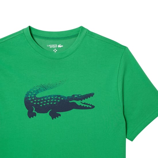 Lacoste Daniil Medvedev-tennisshirt voor heren (Groen) - Image 4
