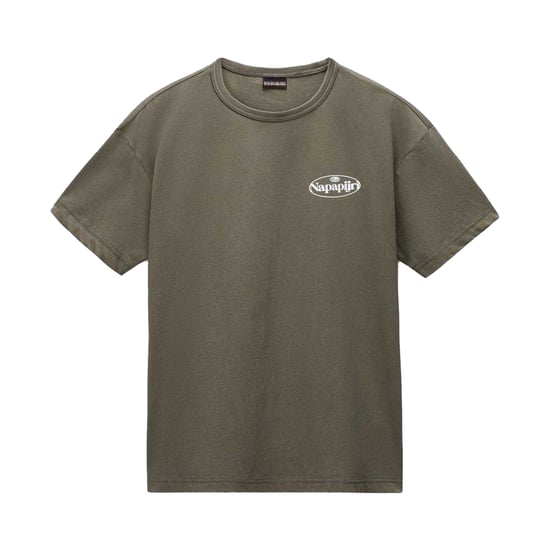 Napapijri Mens Graphic T-Shirt (Green) - Image 2