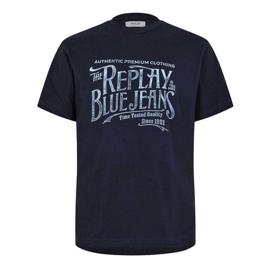 Replay Heren Blauw Jeans T-shirt (Marine) - Image 2