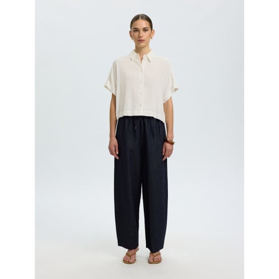 Selected Femme slwviva ss cropped sun shirt noos 16093937 sandshell - Image 3