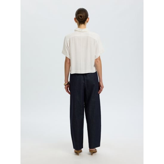 Selected Femme slwviva ss cropped sun shirt noos 16093937 sandshell - Image 5
