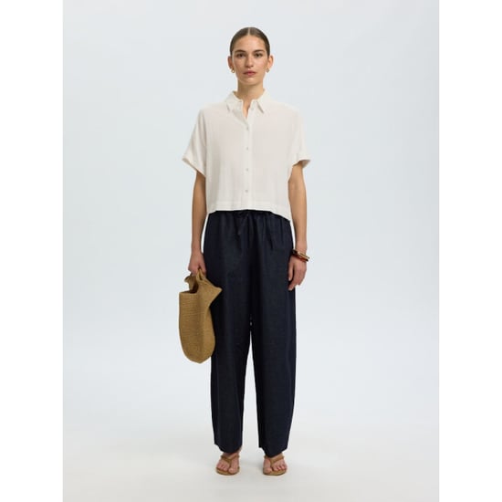 Selected Femme slwviva ss cropped sun shirt noos 16093937 sandshell - Image 6
