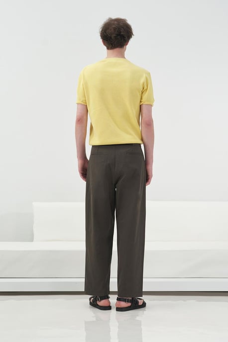 Herrarnas T-shirt med rund hals i bomull - Image 4
