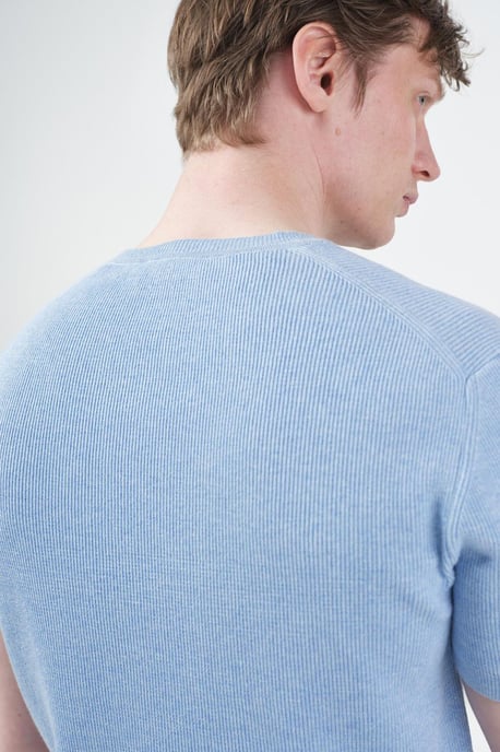 Herr T-shirt med rund hals i bomull - Image 5