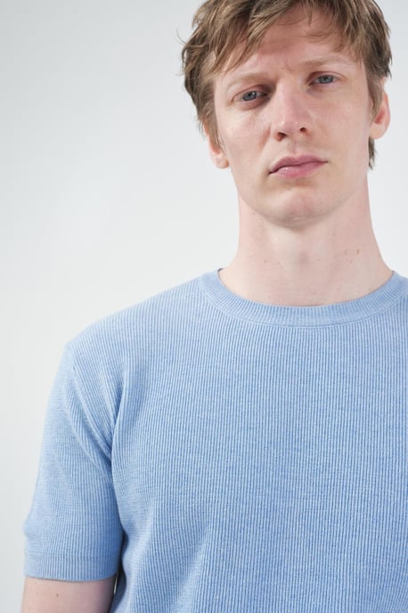 Herr T-shirt med rund hals i bomull - Image 6